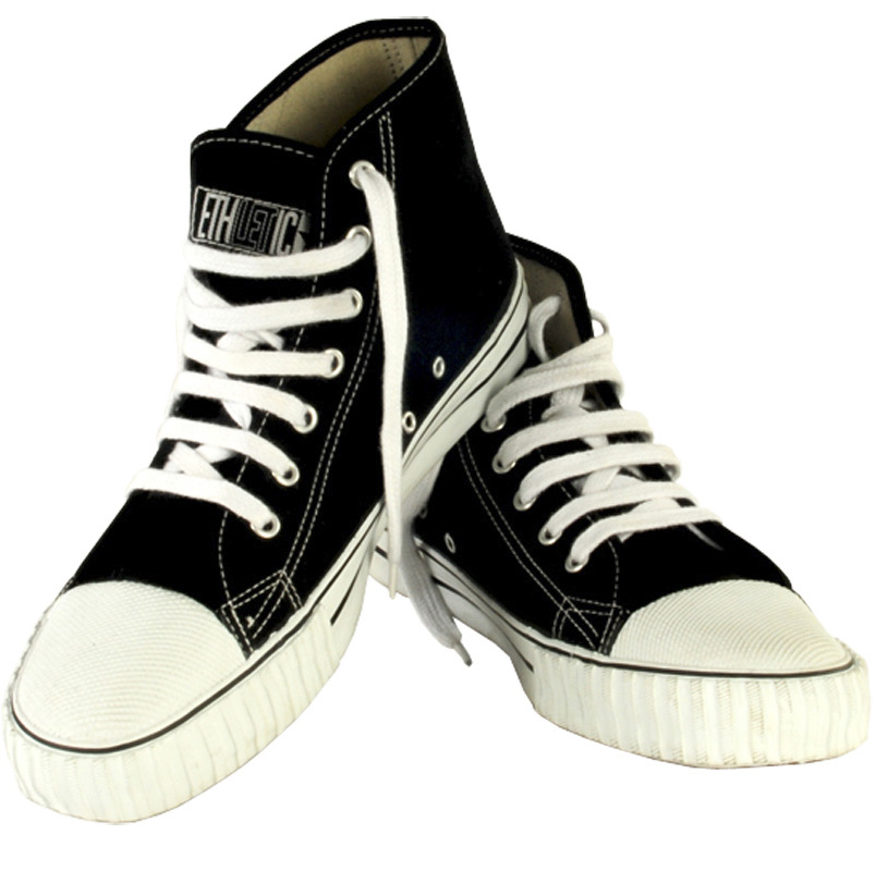 sneakers black white