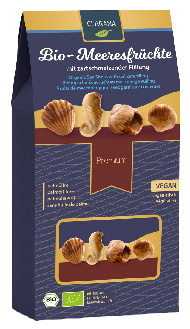 Clarana Organic – Meeresfruchte Chocolate Sea Shells