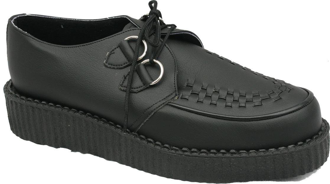 Vegan Brothel Creeper Shoes - Black
